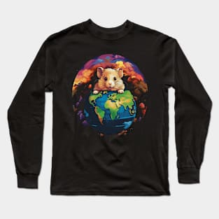 Hamster Earth Day Long Sleeve T-Shirt
